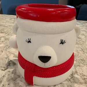 Bath & Body Works, Santa Polar Bear Hand Soap Holder with freebie hand soap!